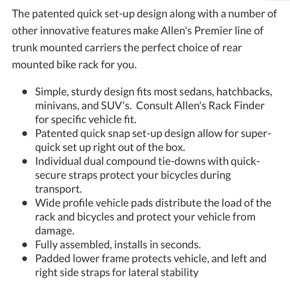 Allen Bike Rack - Picture 2 of 10